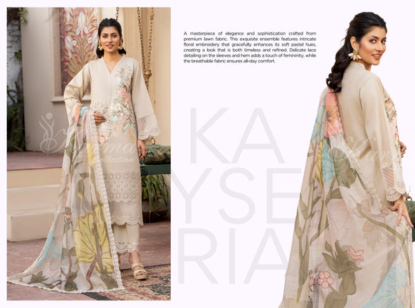 KAYSERIA KARMA STITCHED VOL - 1KC-1411 (BEIGE CREAM)