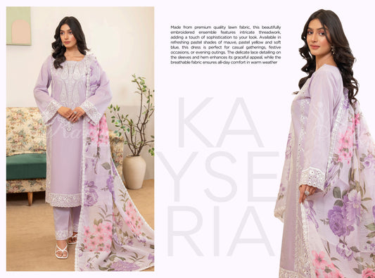 KAYSERIA KARMA STITCHED VOL - 1  KC-1417 (MAUVE)