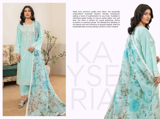 KAYSERIA KARMA STITCHED VOL - 1  KC-1417 (SOFT BLUE)