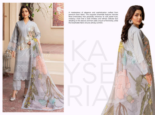 KAYSERIA KARMA STITCHED VOL - 1  KC-1411 (ECHO GREY)