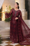 Maria b chiffon collection'26 /MPC-26-108-Burgundy
