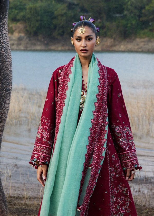 HUSSAIN REHAR LL SS LUXURY LAWN 25' MAHOGANY