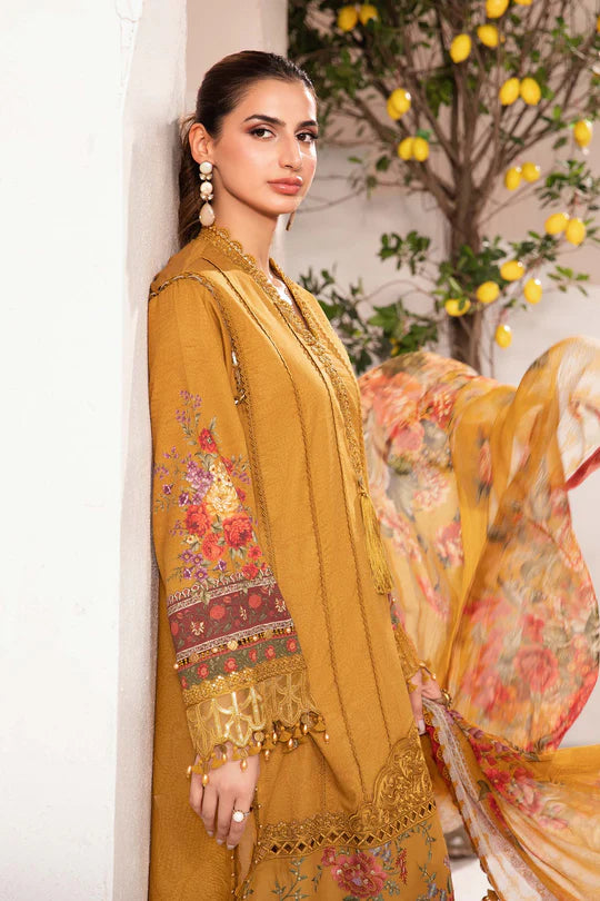 Maria b mprints 3 Piece Unstitched Printed Suit |MPT-2202-A