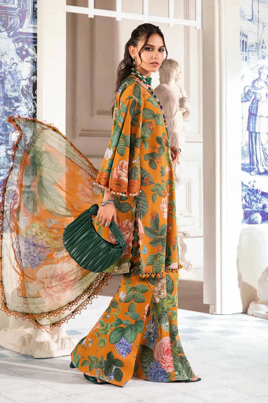 Maria b mprints 3 Piece Unstitched Printed Suit MPT-2210-B