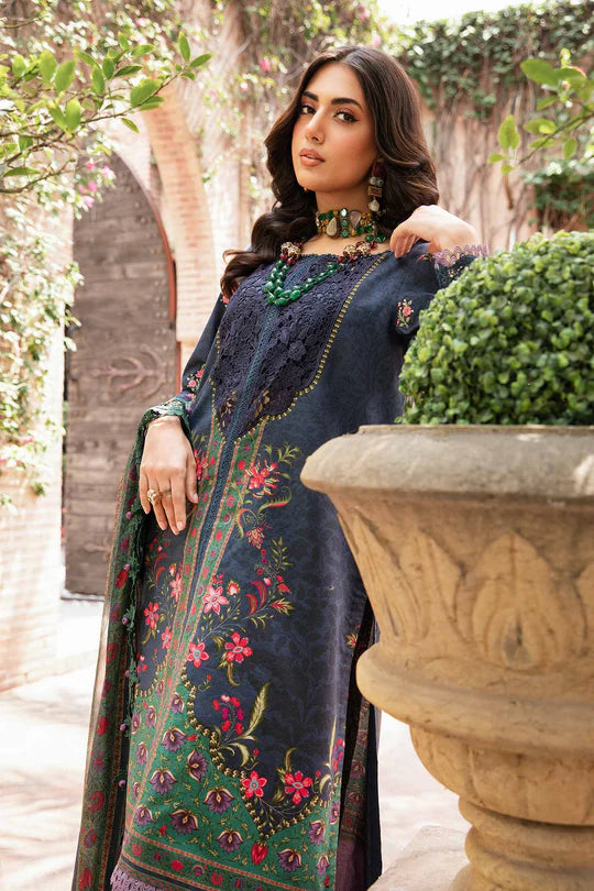 Maria b mprints 3 Piece Unstitched Printed Suit |MPT-2206-B