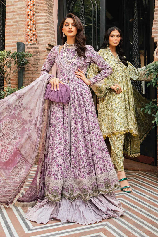 Maria b mprints 3 Piece Unstitched Printed Suit |MPT-2207-A