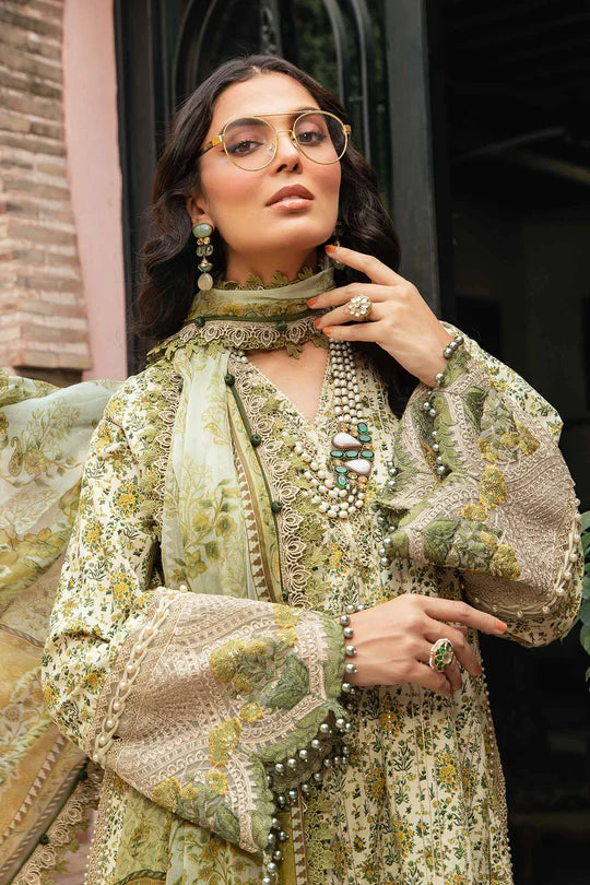 Maria b mprints 3 Piece Unstitched Printed Suit |MPT-2207-A