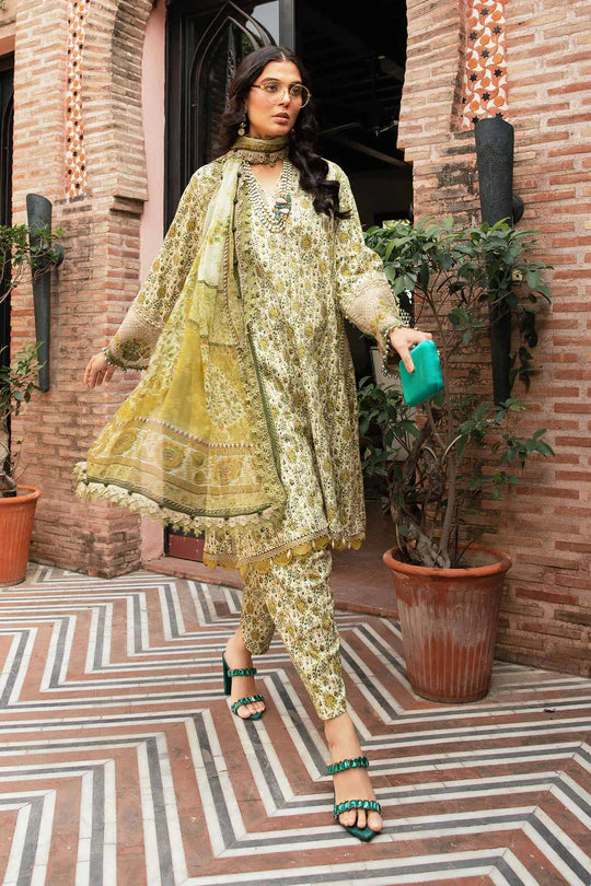 Maria b mprints 3 Piece Unstitched Printed Suit |MPT-2207-A