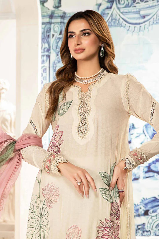 Maria b mprints 3 Piece Unstitched Printed Suit | MPT-2201-A