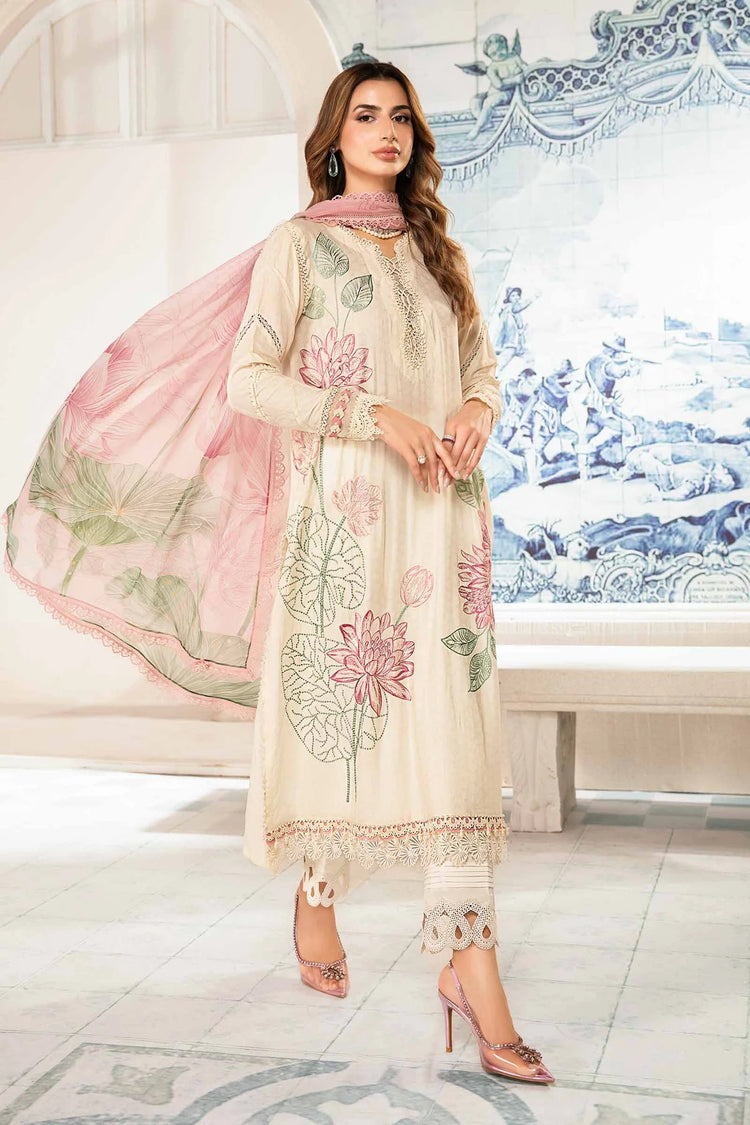 Maria b mprints 3 Piece Unstitched Printed Suit | MPT-2201-A