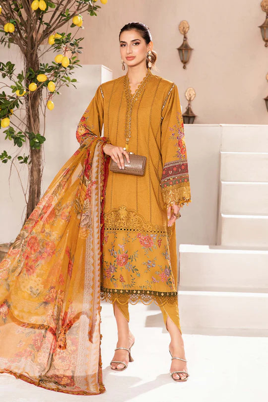 Maria b mprints 3 Piece Unstitched Printed Suit |MPT-2202-A