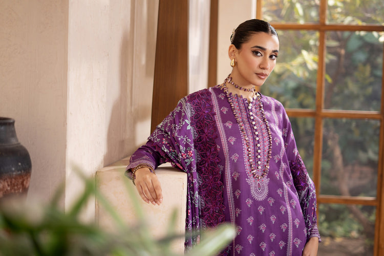 MAUSUMMERY STITCHED LAWN 3PC | D-10