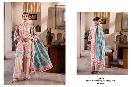 MAUSUMMERY STITCHED LAWN 3PC | D-11