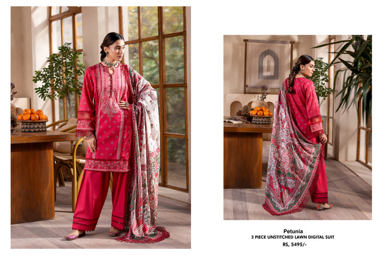 MAUSUMMERY STITCHED LAWN 3PC | D-09