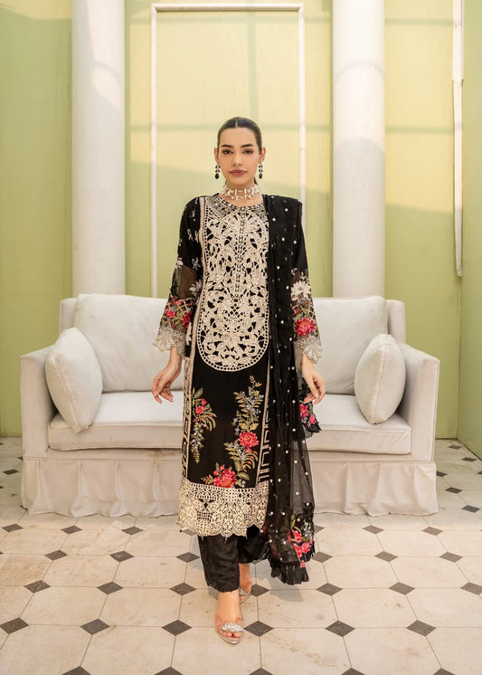 UFAQ BY ZAINAB FAZLANI SEMI-STITCHED 3PC | ZFUF-009