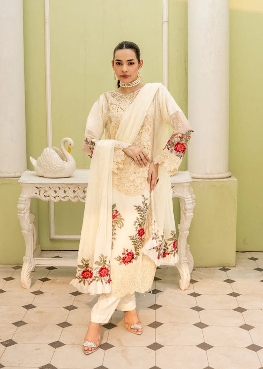 UFAQ BY ZAINAB FAZLANI SEMI-STITCHED 3PC | ZFUF-013