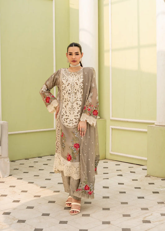 UFAQ BY ZAINAB FAZLANI SEMI-STITCHED 3PC | ZFUF-010