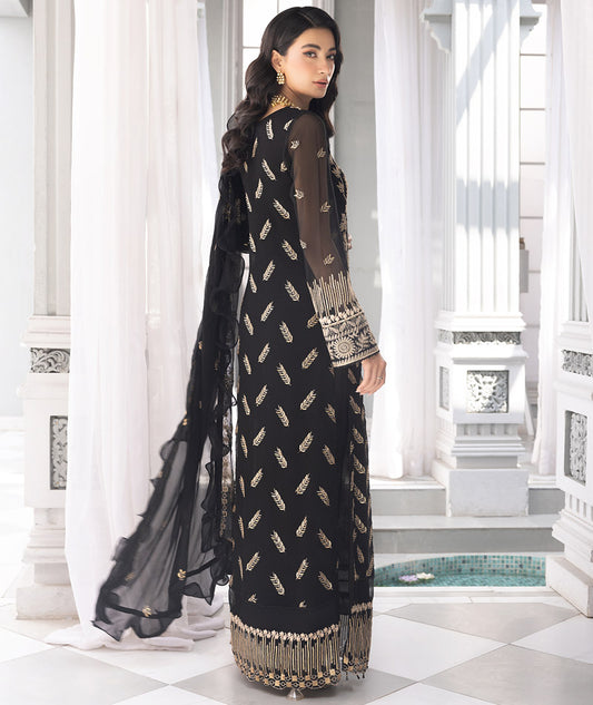 MERAKISH LUXURY CHIFFON STITCHED 3PCS SUITS-04