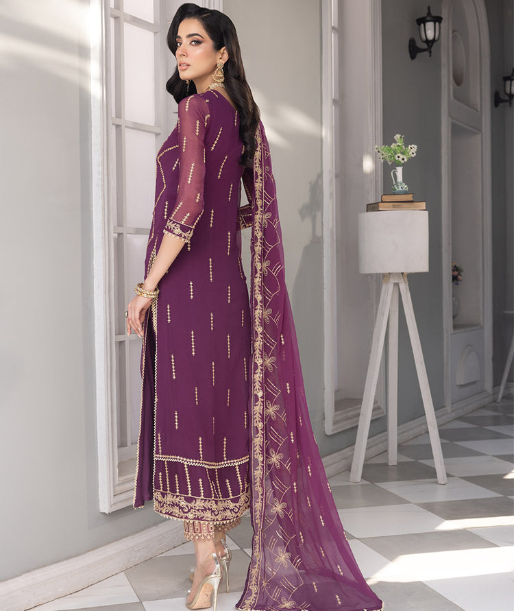 MERAKISH LUXURY CHIFFON STITCHED 3PCS SUITS-04