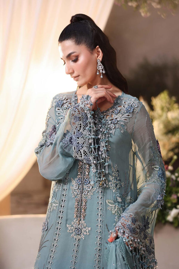 Maria b chiffon collection'26 /MPC-26-106-Slate Blue