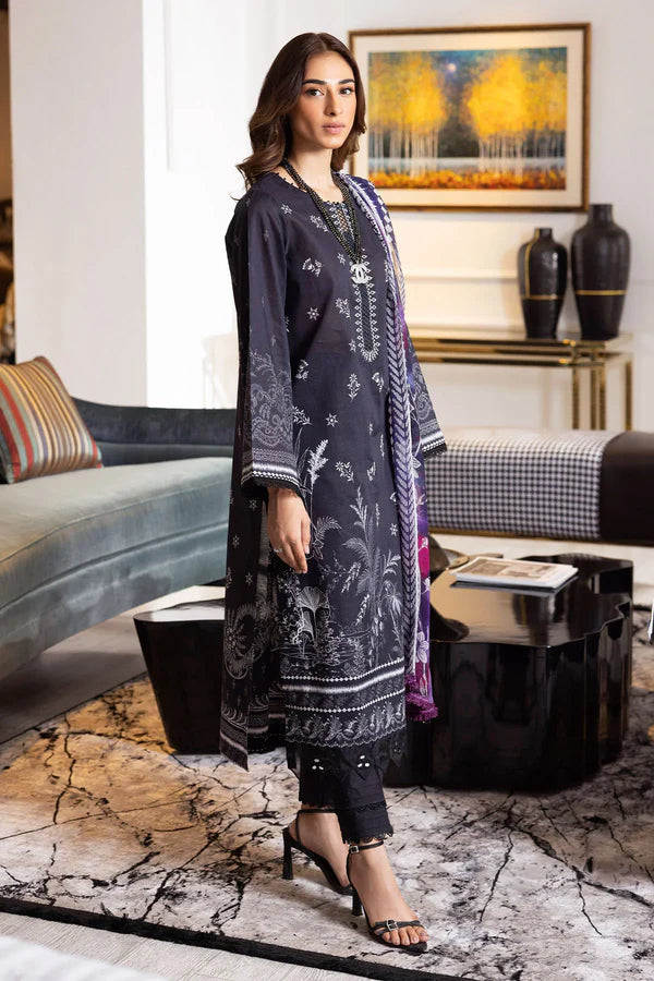 NUREH SIGNATURE PRINTS UN-STITCHED 3PC | SP-118