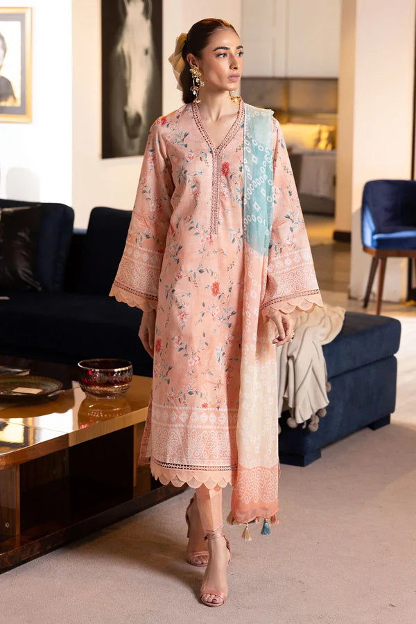 NUREH SIGNATURE PRINTS UN-STITCHED 3PC | SP-114
