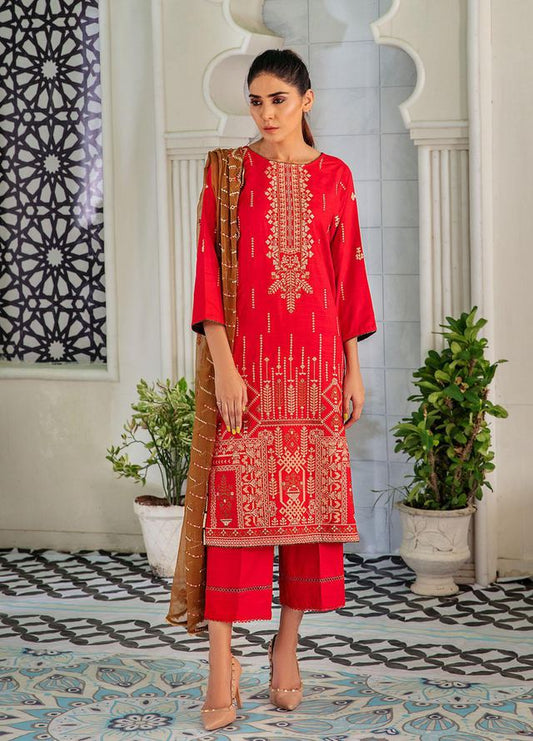 Noir By Humdum Embroidered Linen Suits Unstitched 3 Piece HD22N D-04 - Winter Collection