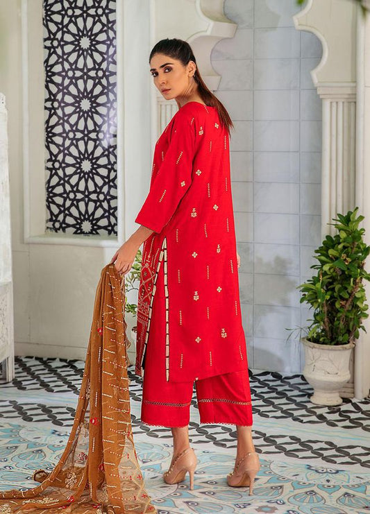 Noir By Humdum Embroidered Linen Suits Unstitched 3 Piece HD22N D-04 - Winter Collection