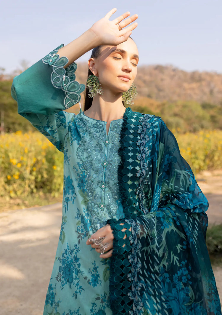 NUREH BLOOM UN-STITCHED 3PC | 06