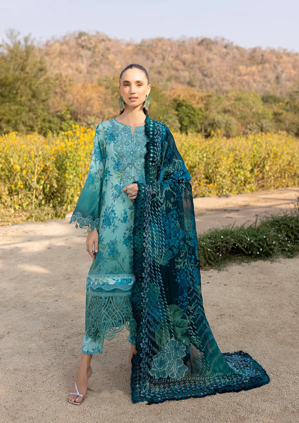 NUREH BLOOM UN-STITCHED 3PC | 06