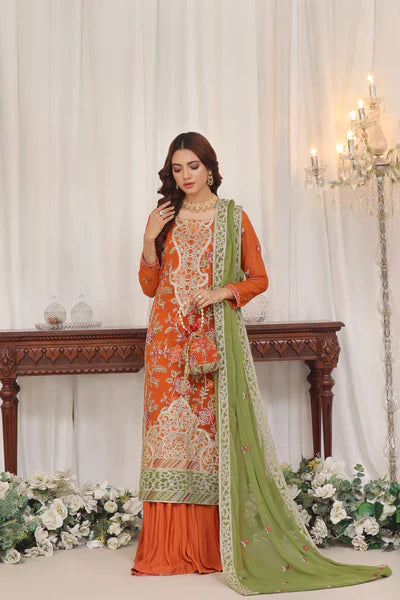 INAYA BY SOGHAT UN-STITCHED 3PC | D-04