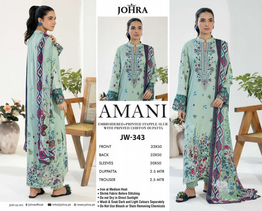 AMANI BY JOHRA LAWN | JW-343
