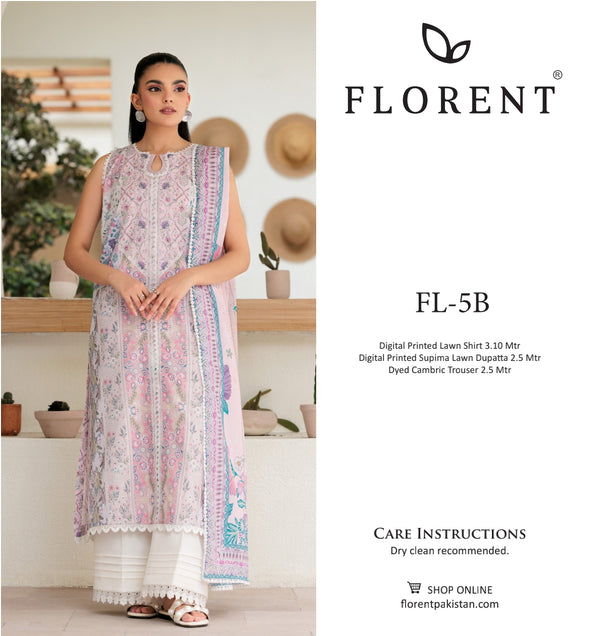 FLORENT LUXURY LAWN STITCHED | D-07