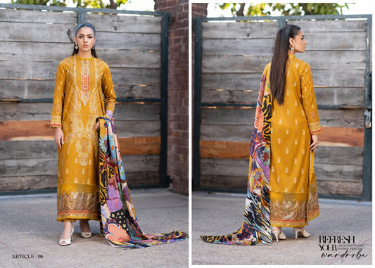 MORJA GULJEE UNSTITCHED LAWN - D06