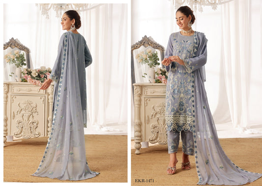 INARA BY BIN HAMEED | SEMI-STITCHED CHIFFON | D-05