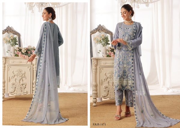 INARA BY BIN HAMEED | SEMI-STITCHED CHIFFON | D-05
