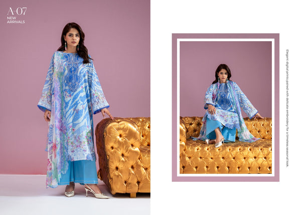 Rangpasand By Gulljee Un-Stitched 3pc | D-07
