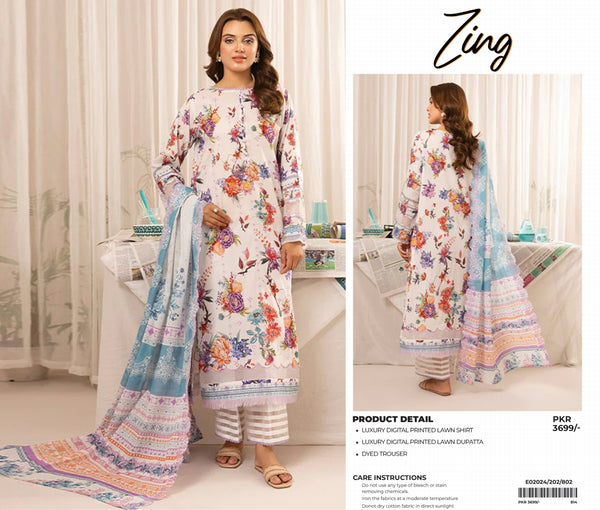 ZING PRINTED LAWN | D-05
