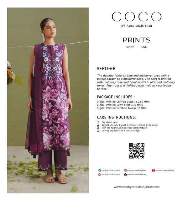COCO BY ZARA SHAHJAHAN PRINTS Aero-6B