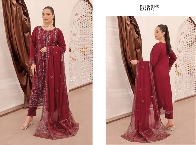 RUBAB BY BIN HAMEED CHIFFON | D-02