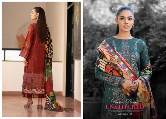 MORJA GULJEE UNSTITCHED LAWN - D08