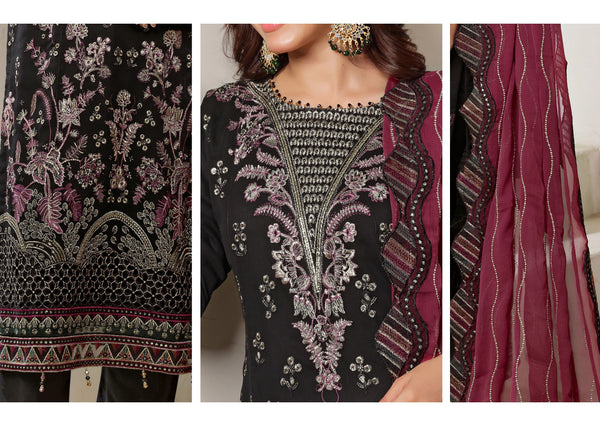 BISMA BY BIN HAMEED SEMI-STITCHED | RAY-1350