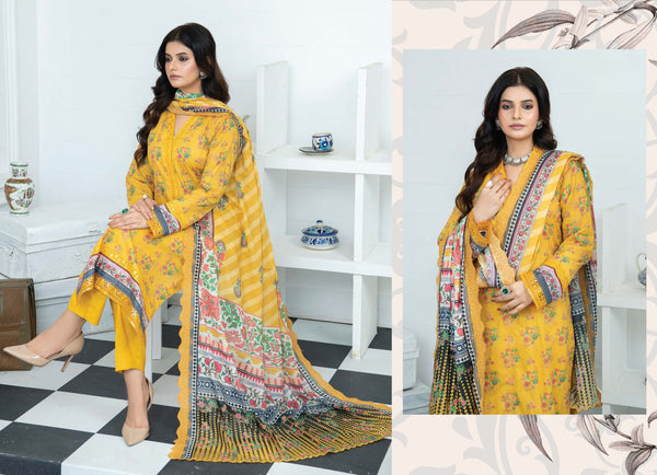 MASHAAL BY RIAZ ARTS | UN-STITCHED 3PC |D-07