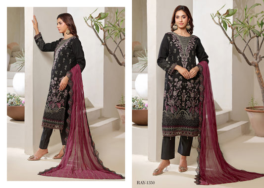 BISMA BY BIN HAMEED SEMI-STITCHED | RAY-1350
