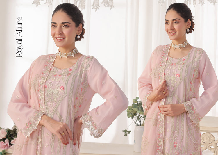 INARA BY BIN HAMEED | SEMI-STITCHED CHIFFON | D-07