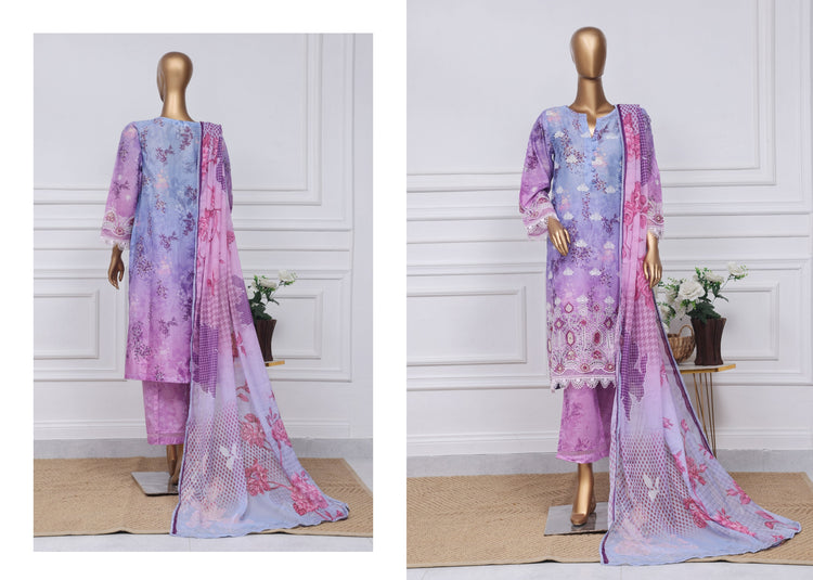 SADABAHAR PRINTED CHIKANKARI STITCHED D-04