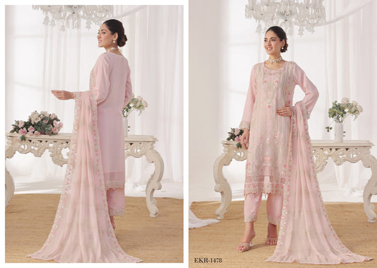 INARA BY BIN HAMEED | SEMI-STITCHED CHIFFON | D-07