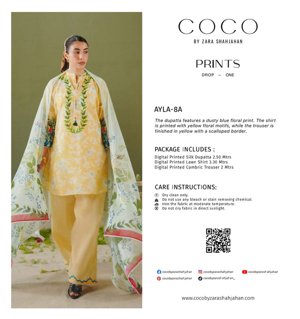 COCO BY ZARA SHAHJAHAN PRINTS Ayla-8A