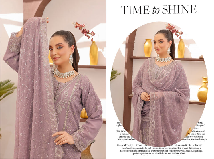 RUBAB BY BIN HAMEED CHIFFON | D-09