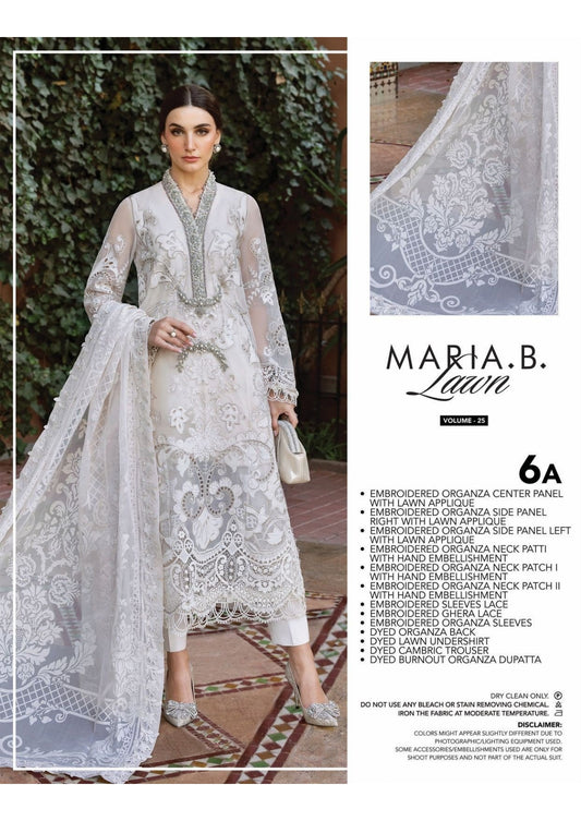 MARIA B LUXURY UNSTITCHED LUXURY  LAWN (6-A)